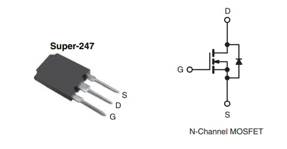 機械図面 - Vishay / Siliconix SIHFPS Super-247 パワーMOSFET